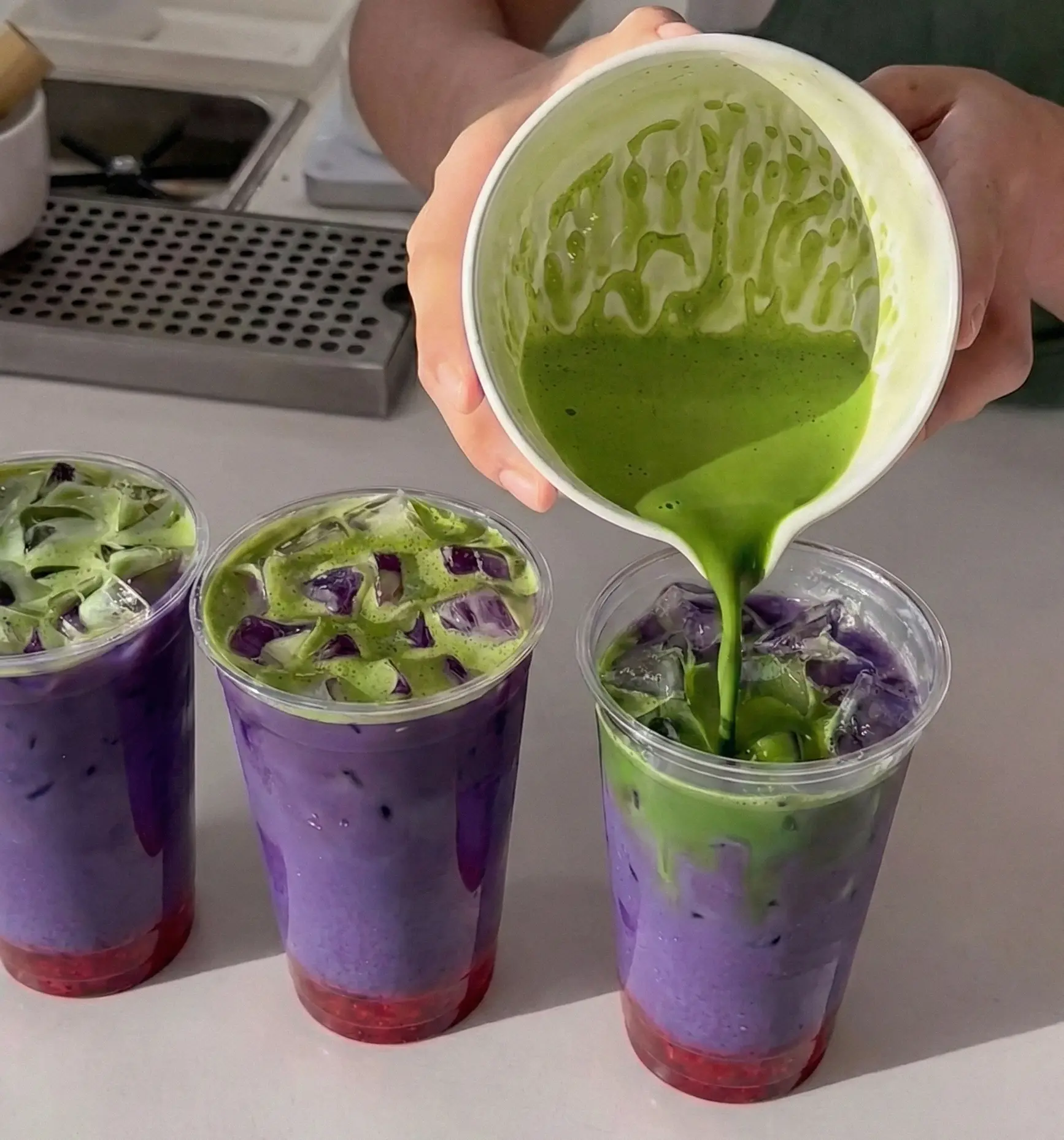 Promo ube matcha latte